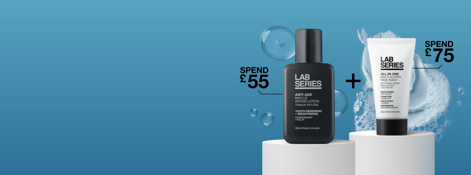 SPEND £55+ & receive one free travel size.