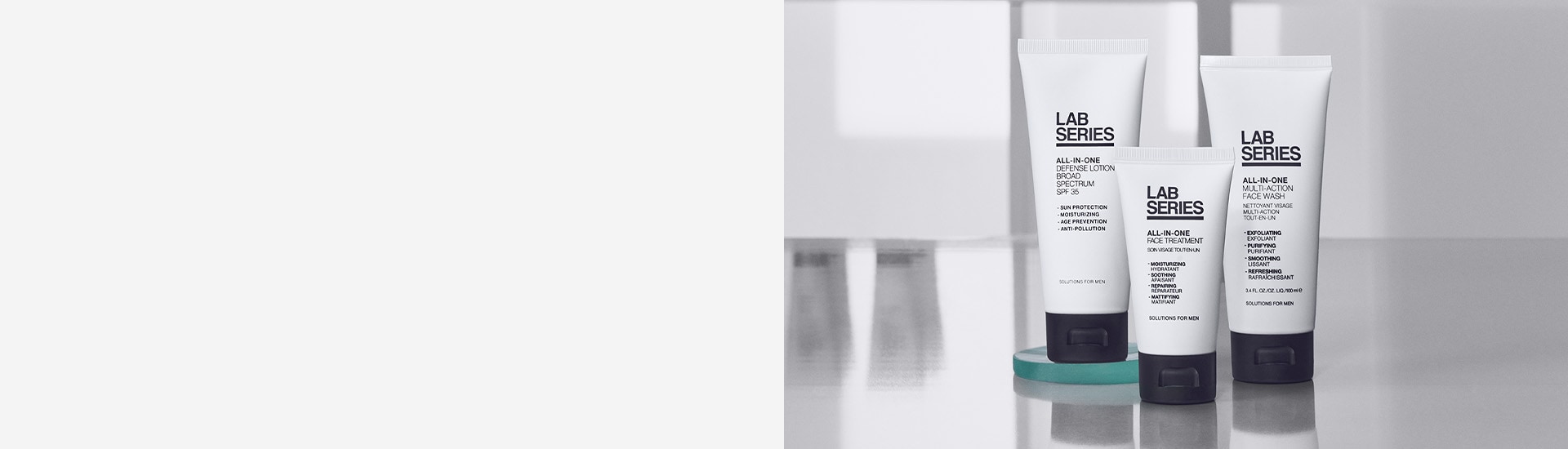 Image of a man using Lab Series All In One range
